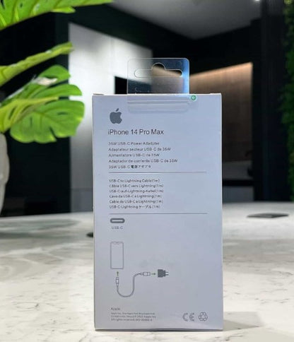 Cargador de pared rápido de 25W para iPhone 11 12 13 Pro XS Max 14 Plus X XR carga rápida Cable de carga ligthing